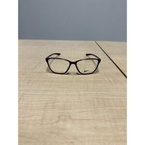NEW Nike 7028 207 El Dorado Brown Violet Cat Eye Rectangular Eyeglasses‎ Frames